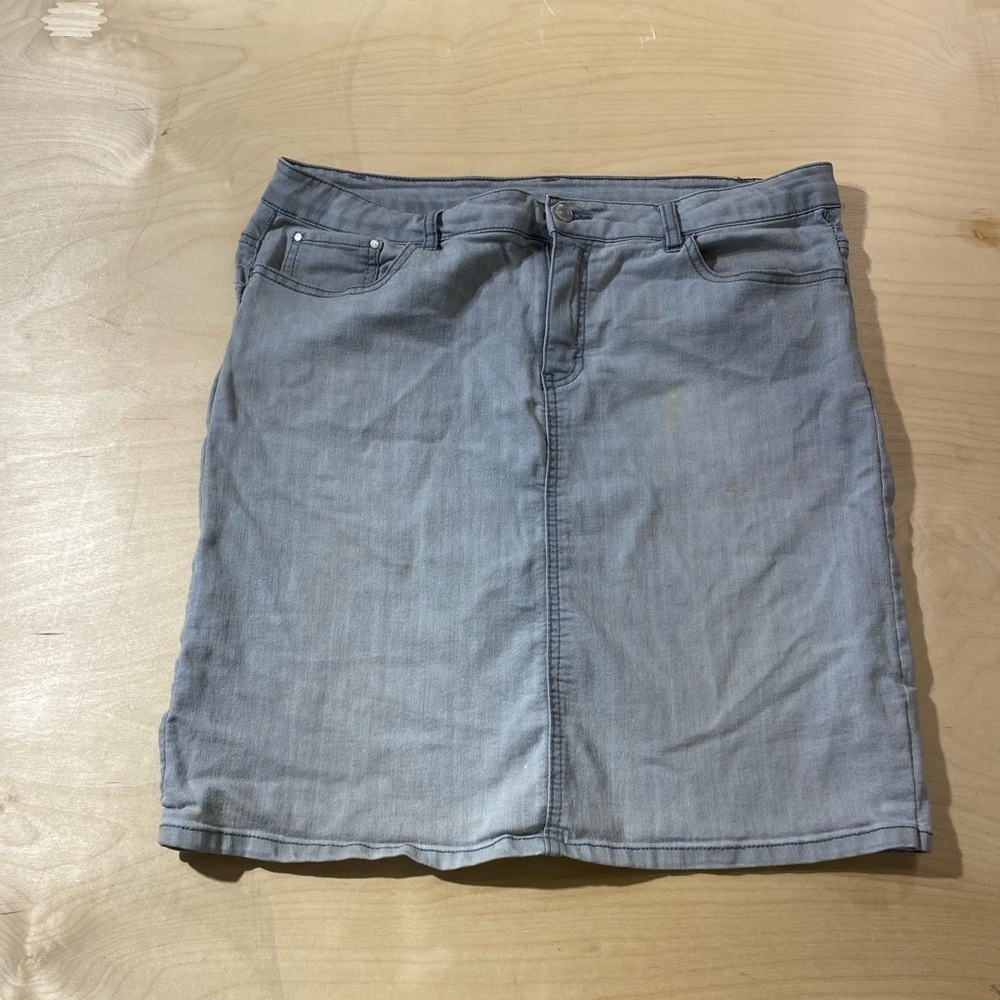 Vintage Jaclyn Smith Jean Skirt Size 14 (KD) - Picture 2 of 14